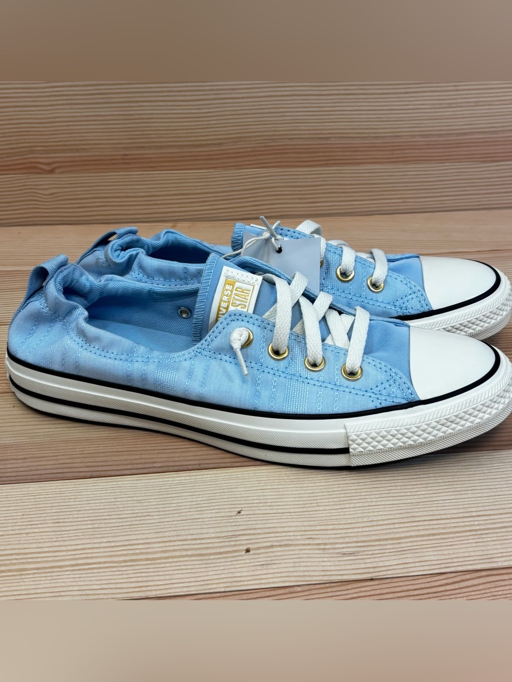 Converse CTAS Shoreline Blue/Egret Women's Slip On Sneakers Size 10 A13001F